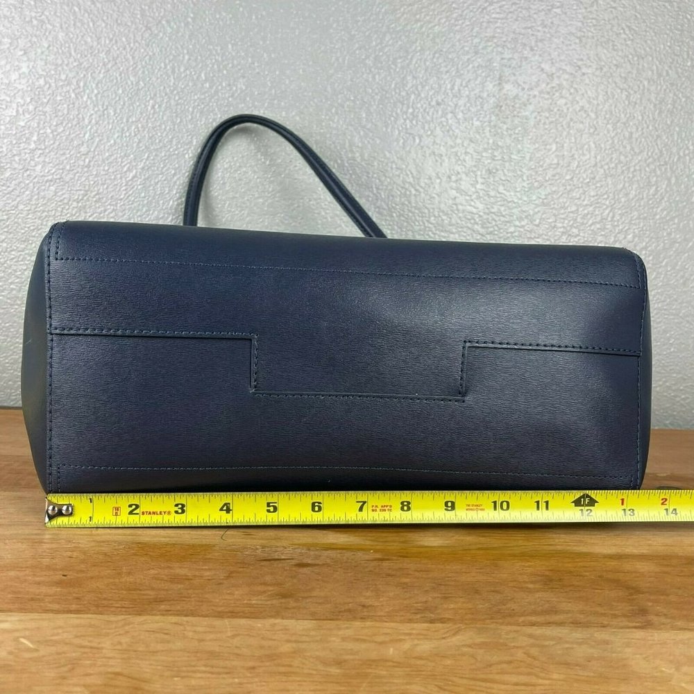 Tory Burch Women's Parker Tote Bag Blue Leather - Picture 11 of 12
